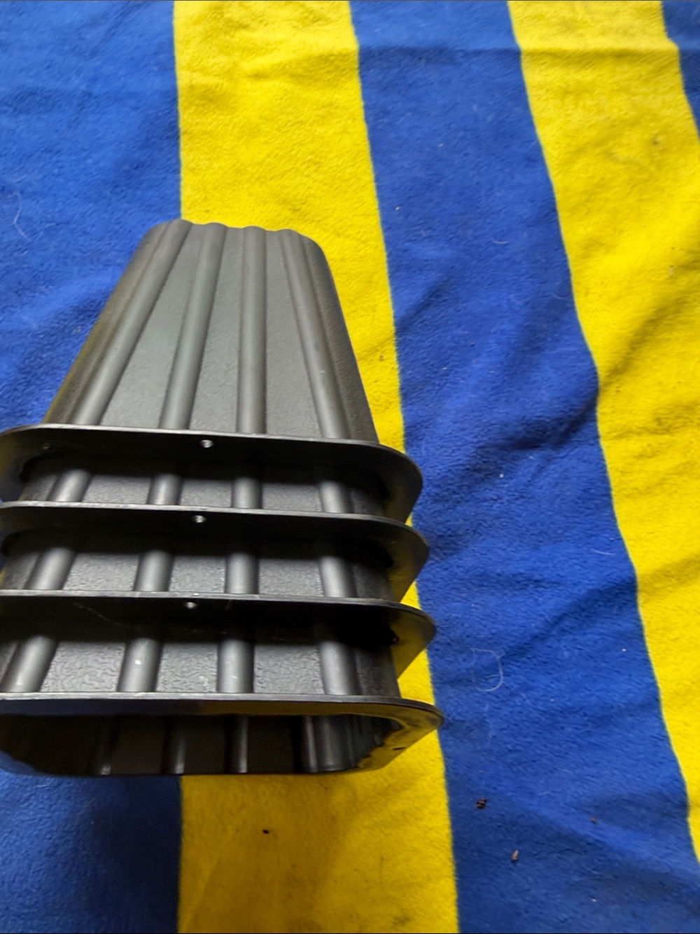 Black Ribbed Plastic Vent or Grille